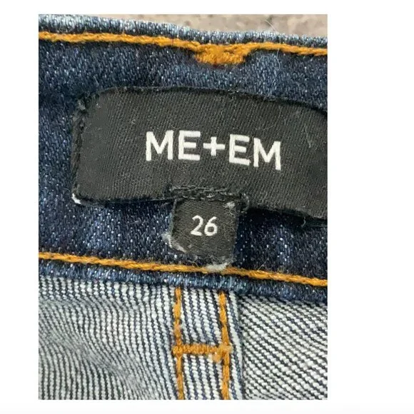 me+em dark wash mid-rise crop boot cut jeans - Picture 3 of 4